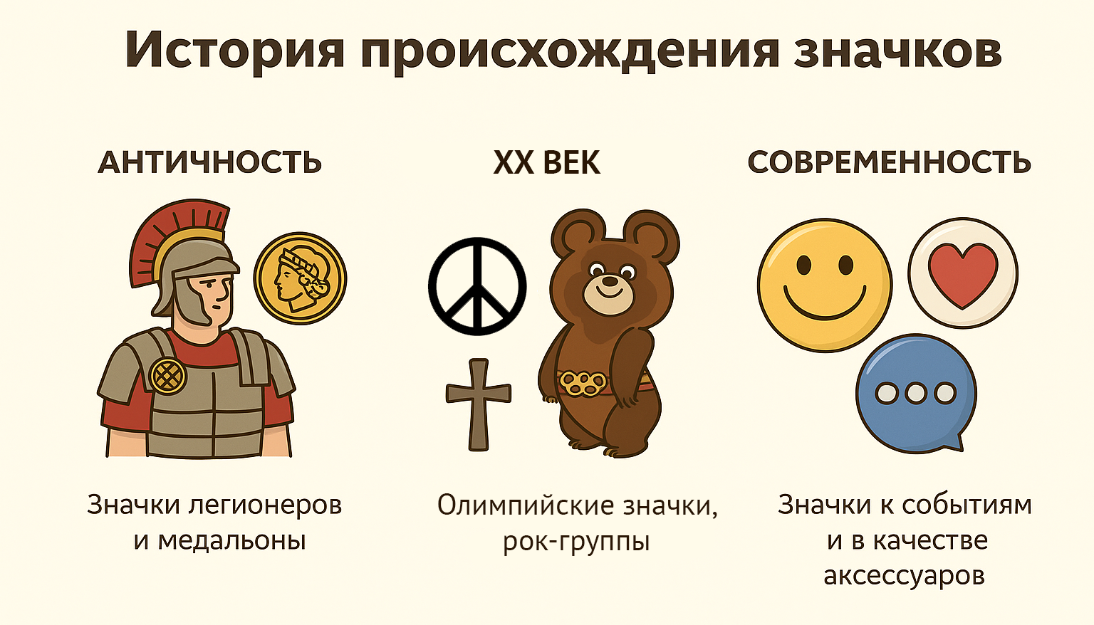 История значков История значков